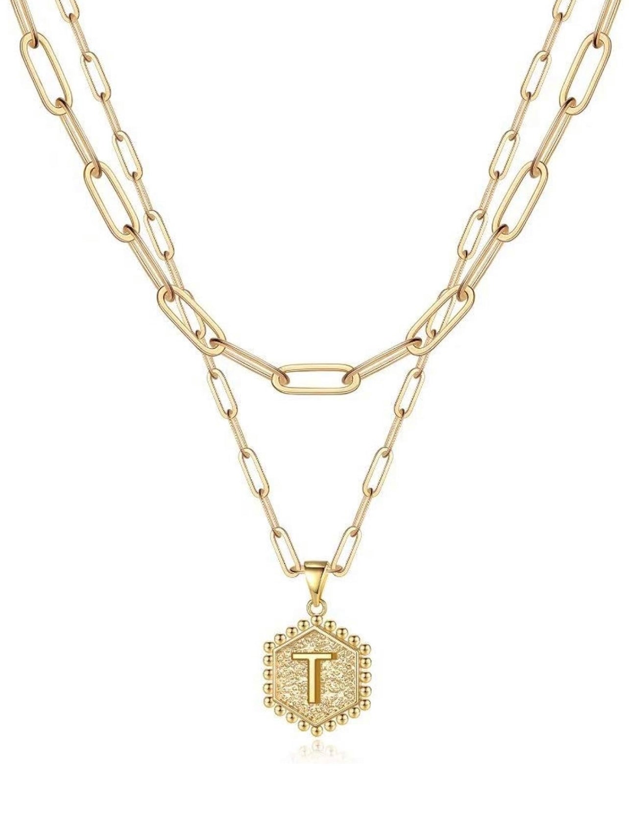 Gold Initial Necklace
