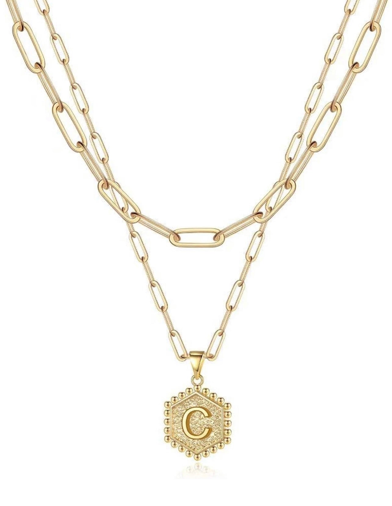 Gold Initial Necklace