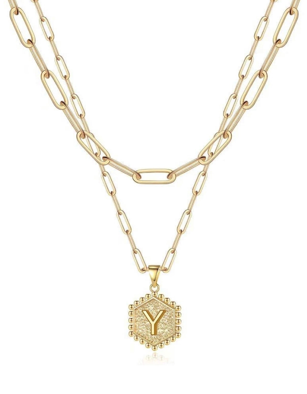 Gold Initial Necklace