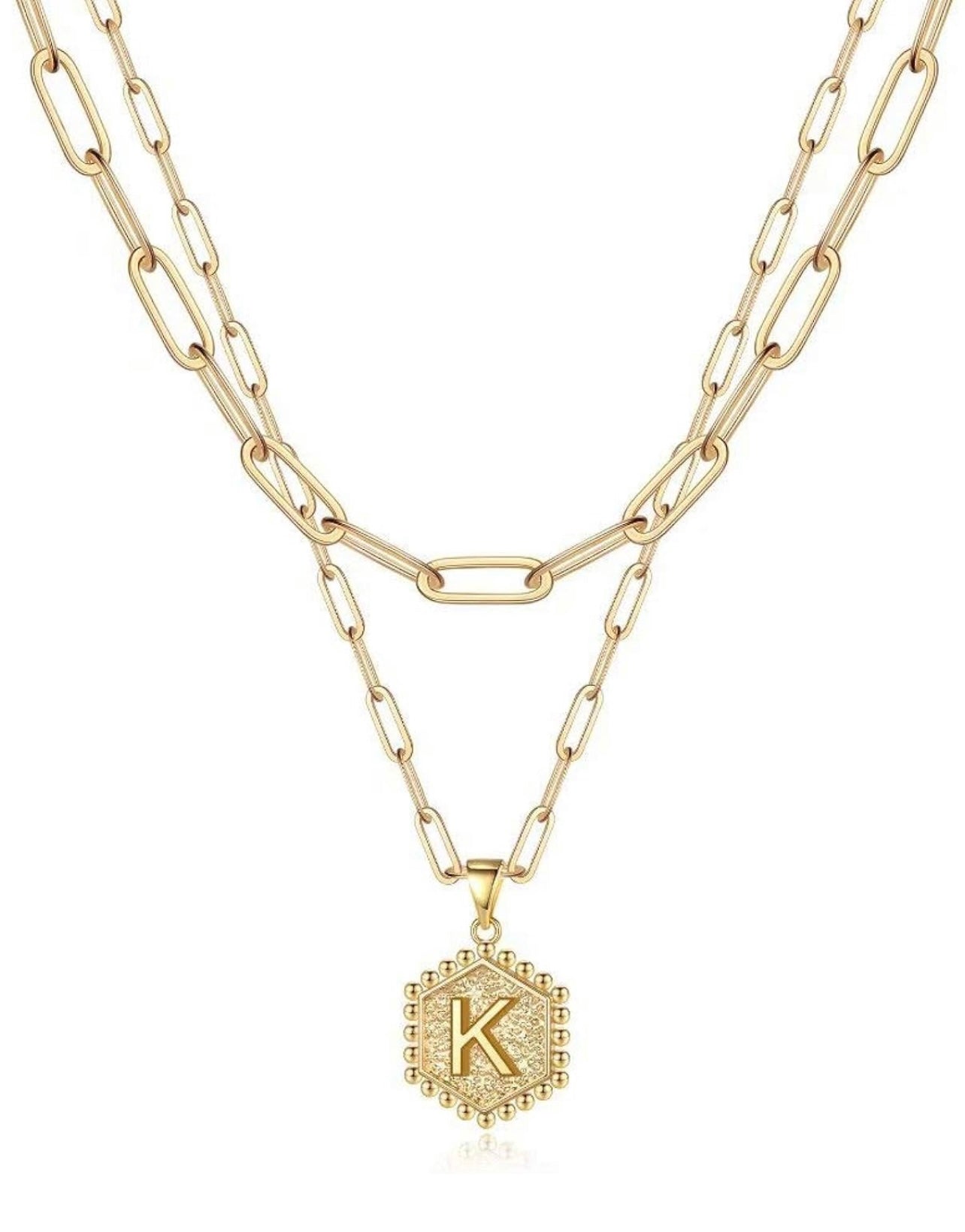 Gold Initial Necklace